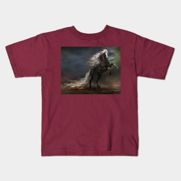 Horse picture of t-shirts Kids T-Shirt by Best designing 